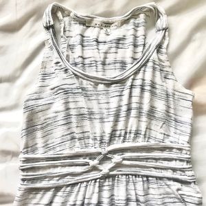 MAX STUDIO - Maxi Dress -White & Navy - Sz S